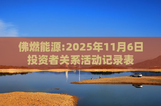 佛燃能源:2025年11月6日投资者关系活动记录表