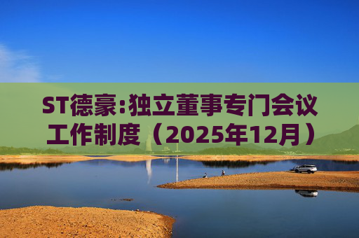 ST德豪:独立董事专门会议工作制度（2025年12月）  第1张