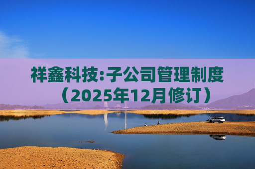 祥鑫科技:子公司管理制度(2025年12月修订)