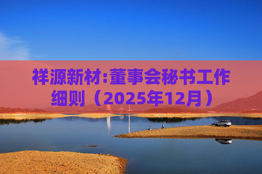 祥源新材:董事会秘书工作细则（2025年12月）