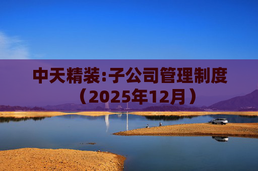 中天精装:子公司管理制度（2025年12月）