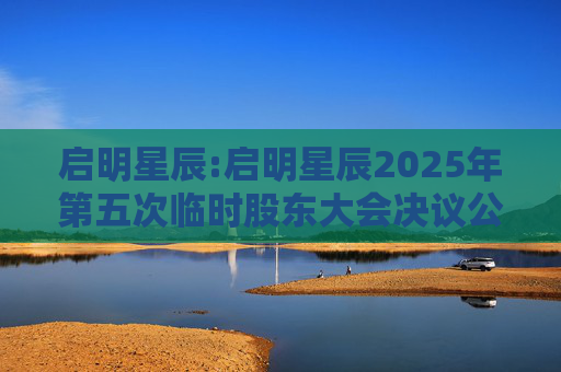 启明星辰:启明星辰2025年第五次临时股东大会决议公告