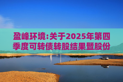 盈峰环境:关于2025年第四季度可转债转股结果暨股份变动公告