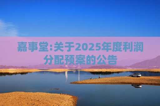 嘉事堂:关于2025年度利润分配预案的公告