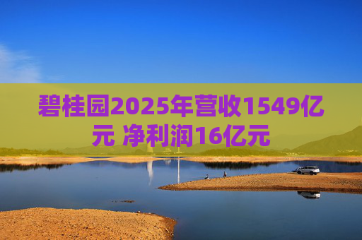 碧桂园2025年营收1549亿元 净利润16亿元  第1张