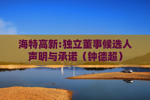 海特高新:独立董事候选人声明与承诺（钟德超）  第1张