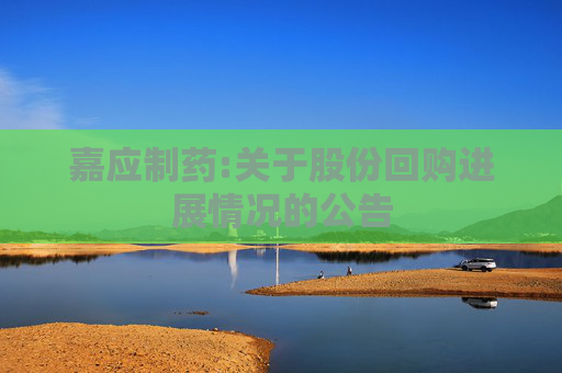 嘉应制药:关于股份回购进展情况的公告