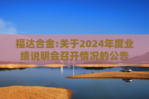 福达合金:关于2024年度业绩说明会召开情况的公告