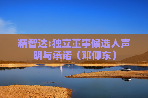 精智达:独立董事候选人声明与承诺（邓仰东）