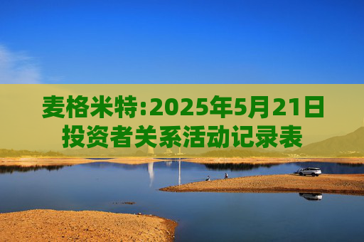 麦格米特:2025年5月21日投资者关系活动记录表