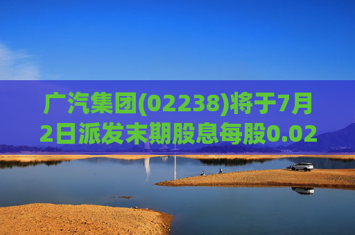 广汽集团(02238)将于7月2日派发末期股息每股0.02175港元