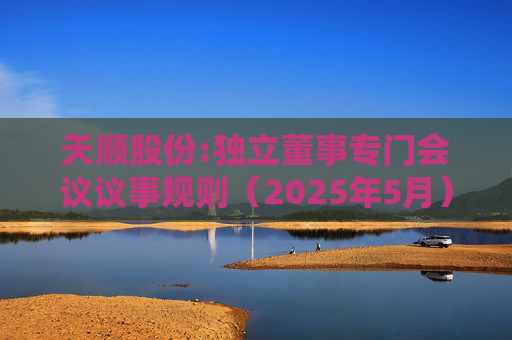 天顺股份:独立董事专门会议议事规则（2025年5月）