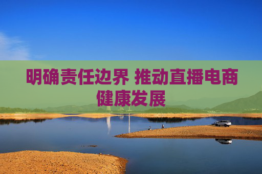 明确责任边界 推动直播电商健康发展