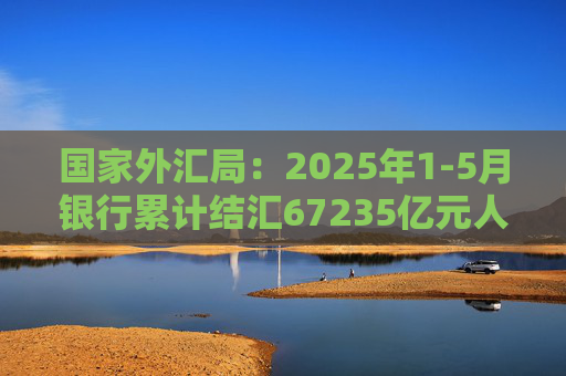 国家外汇局：2025年1-5月银行累计结汇67235亿元人民币，累计售汇70867亿元人民币