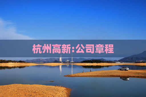杭州高新:公司章程