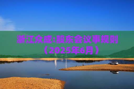浙江众成:股东会议事规则（2025年6月）