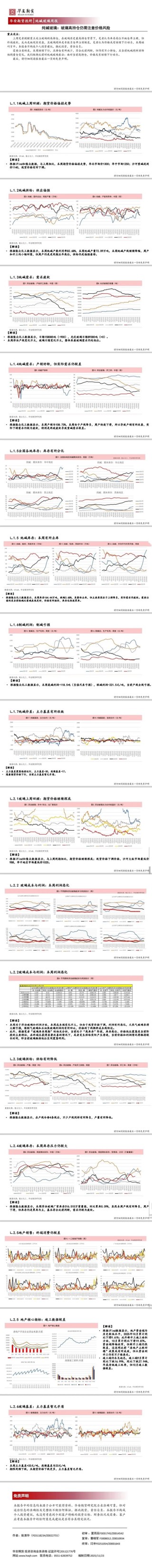 纯碱玻璃：玻璃高持仓仍需注意价格风险