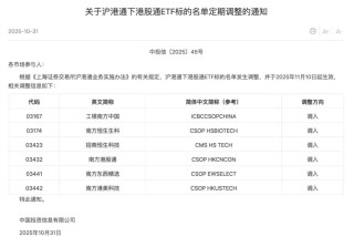 “南向ETF通”迎扩容，6只产品纳入