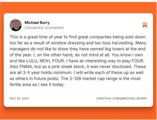 年底“捡便宜”！“大空头”力荐这些被错杀的股票