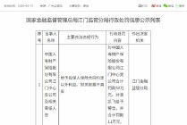 中国人寿财险江门中心支公司被罚50万元：给予投保人保险合同约定以外利益、财务数据不真实