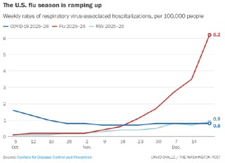 流感病例持续攀升，新毒株对老年人致病力更强
