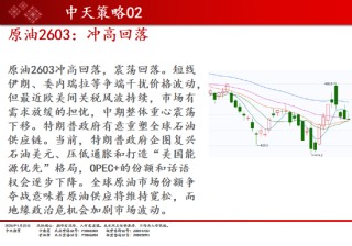 中天期货:商品指数修理整理 原油冲高回落