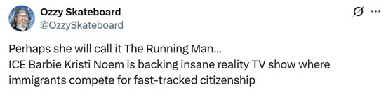 再引争议！美国土安全部长被爆支持为“移民竞争美公民身份”推出真人秀，美官员回应  第3张