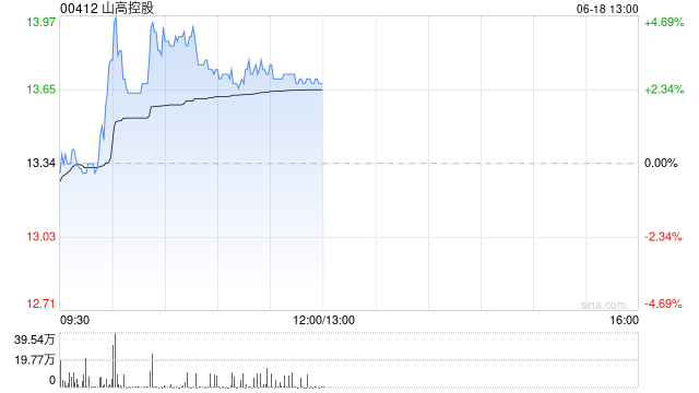 山高控股早盘涨超4% 公司电算一体化初见成效全牌照资源构建差异化竞争优势  第1张