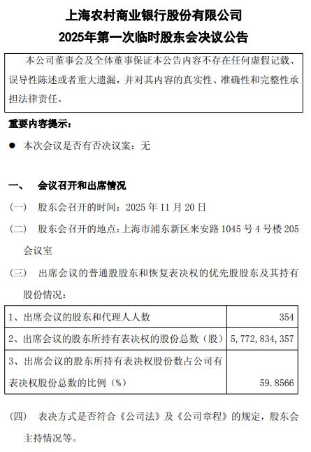 沪农商行：选举梁晓丽、叶波为非执行董事，储晓明为独立董事  第1张