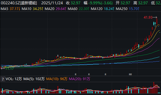 连拉“一”字跌停！盛新锂能股价“过山车”背后，是技术回调还是泡沫破裂？  第2张