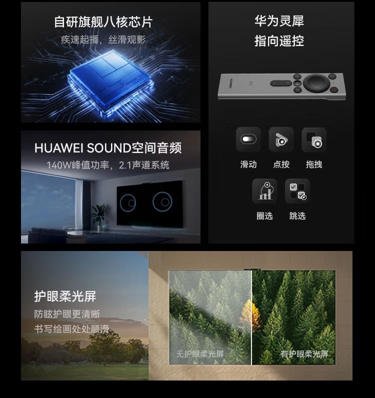 华为智慧屏 V6 发布:75/85/98 英寸国补价 7999~14999 元,赠灵犀手写笔 第3张 华为智慧屏 V6 发布:75/85/98 英寸国补价 7999~14999 元,赠灵犀手写笔 第3张